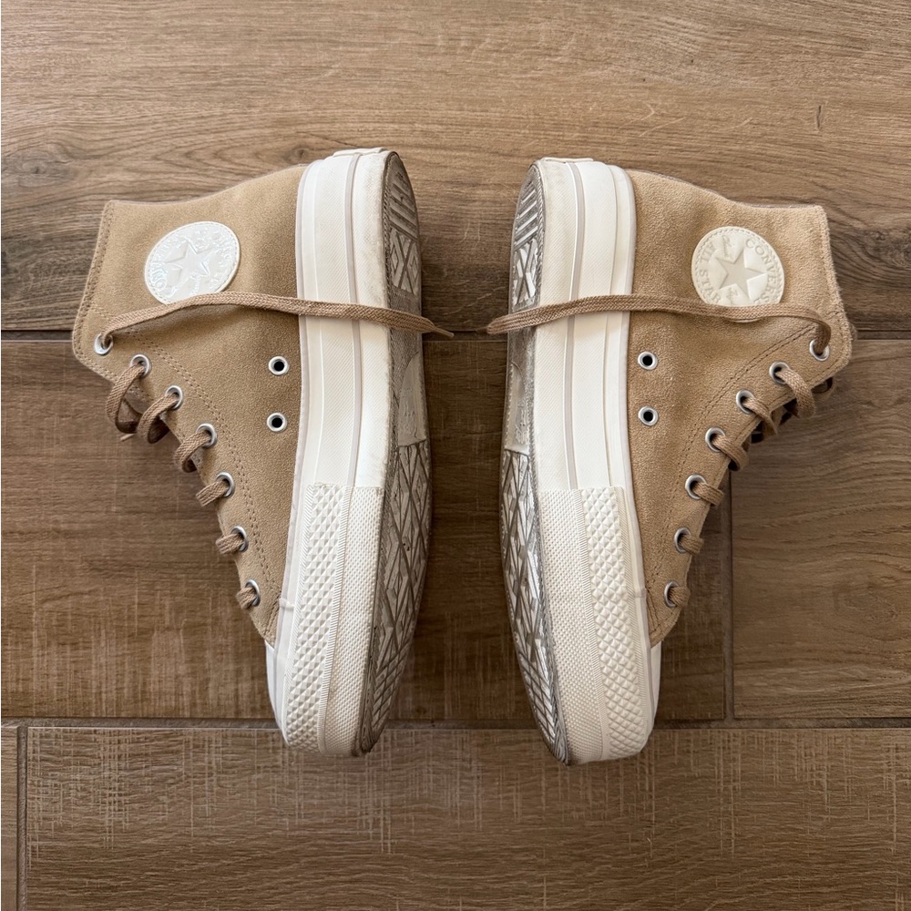 Custom Suede Platform High-Top Converse